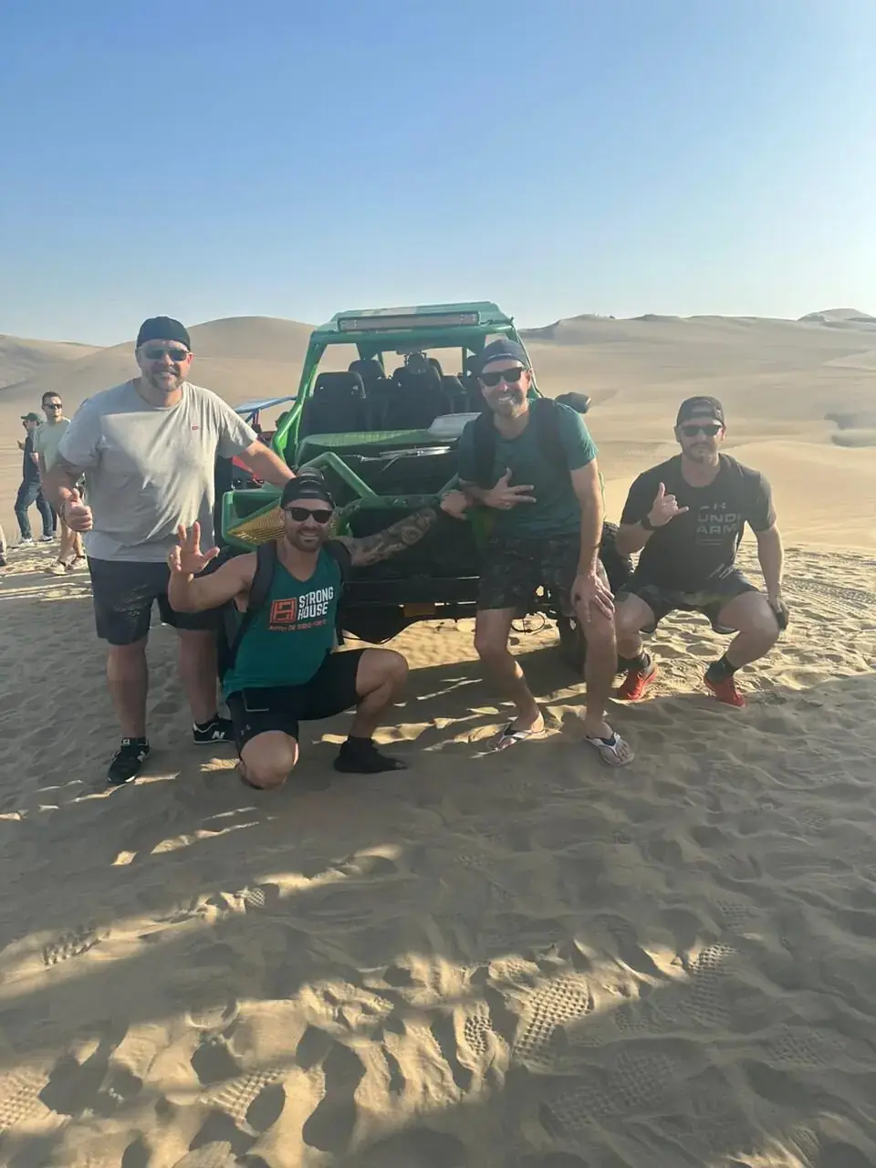 Amigos em viagem pelo Peru